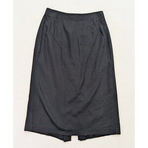 David N Women's Midi Maxi Pencil Skirt Size XL Black Back Slit